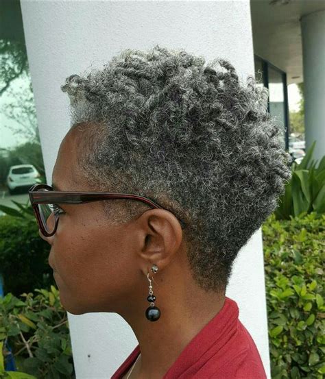 african american short gray hairstyles|short layered bob gray hair.